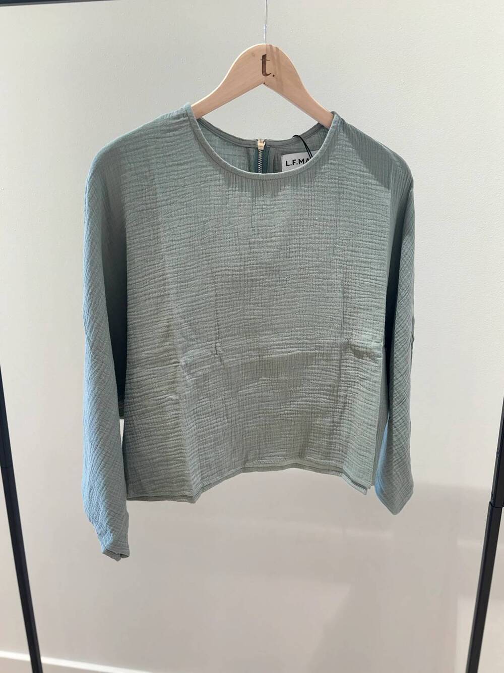 NEW L.F. MARKEY women's casper duck top in blue